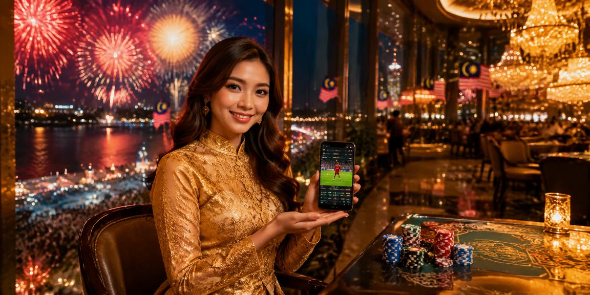 Suasana hiburan kasino Malaysia dengan kostum kebaya tradisional
